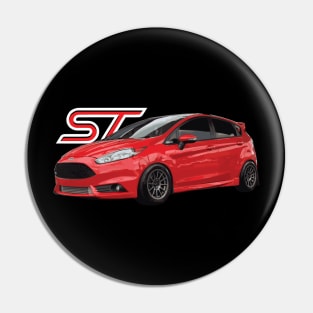 Fiesta ST ST180 Mk7 Race Red Hot hatch Pin