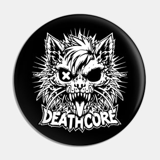 Deathcore Cat | Hardcore Cat | Skater Cat | Zombie Cat Pin