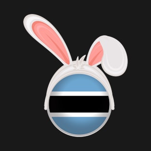 happy easter Botswana bunny ears flag cute designs T-Shirt