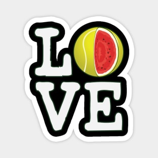 Love Tennis Watermelon Magnet