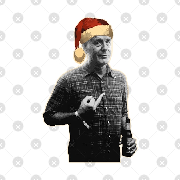 Anthony Bourdain Christmas by raykut
