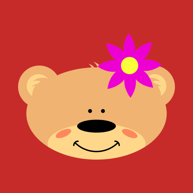 Teddy bear with Flower by schlag.art