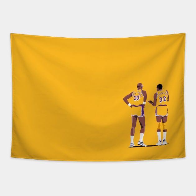 Showtime Lakers Tapestry by dbl_drbbl