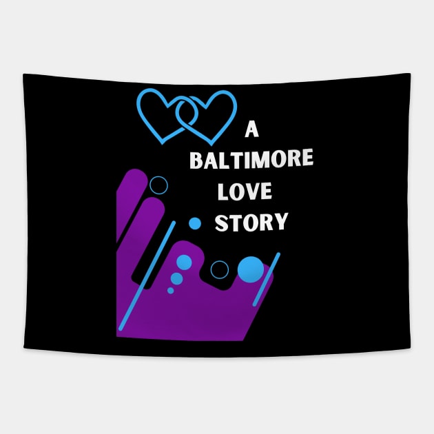 A BALTIMORE LOVE STORY DESIGN Tapestry by The C.O.B. Store