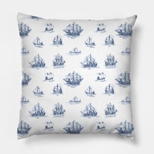 Vintage Sail Ships Pillow