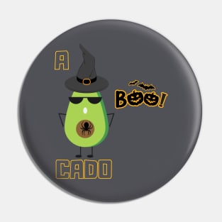 A boo cado Halloween Avocado Pin