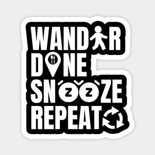 Snooze Repeat Magnet