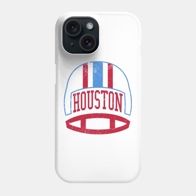 Houston Retro Helmet - White Phone Case by KFig21