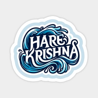 Ocean Wave Hare Krishna Magnet