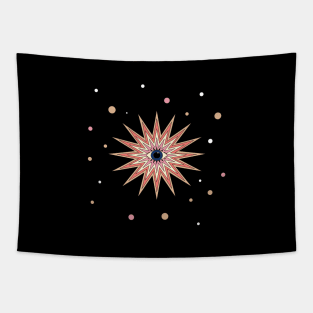 Psychedelic evil eye Tapestry