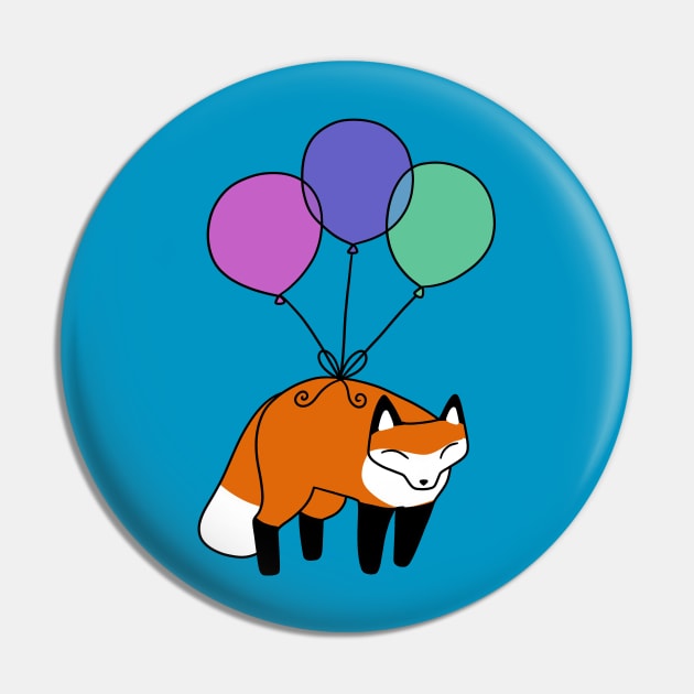Balloon Fox Pin by saradaboru