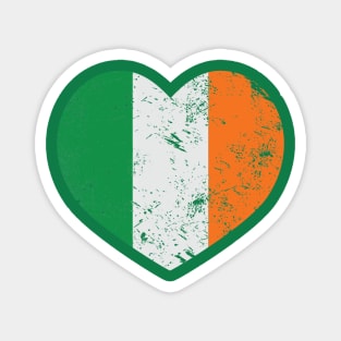 Irish Flag Heart Design Magnet