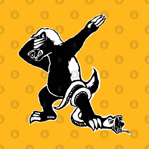 Dabbing Honey badger by NewSignCreation