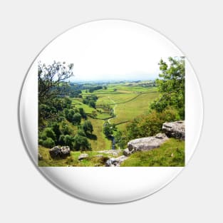 View From The Top Of Malham Cove #1 Pin