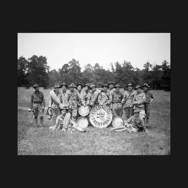 Field Music Band, 1925. Vintage Photo by historyphoto