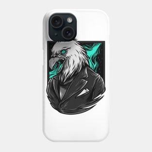 Sparrow Hawk Eagle Grey Blue Phone Case