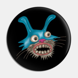 Stressed Out Bunny Shadow Version Pin