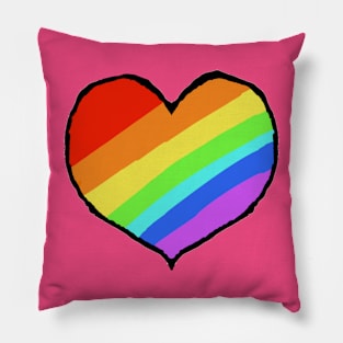 Pride heart Pillow