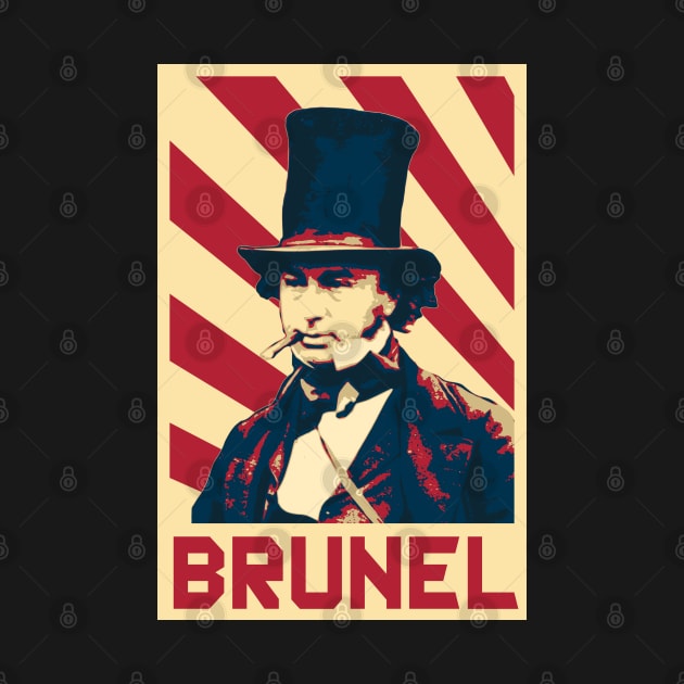 Isambard Kingdom Brunel Retro by Nerd_art