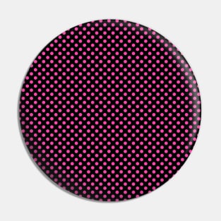 Pink polka dots on black background seamless pattern design Pin