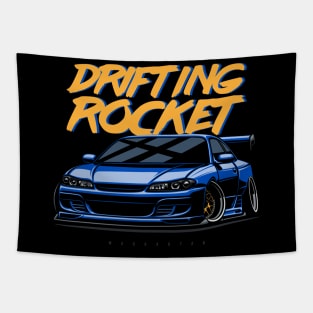 Silvia S15 (blue) Tapestry