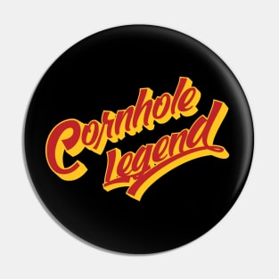 Cornhole Legend Vintage Script Pin