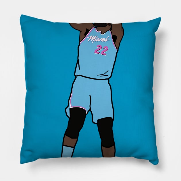 Jimmy Butler - Miami Heat Pillow by xavierjfong