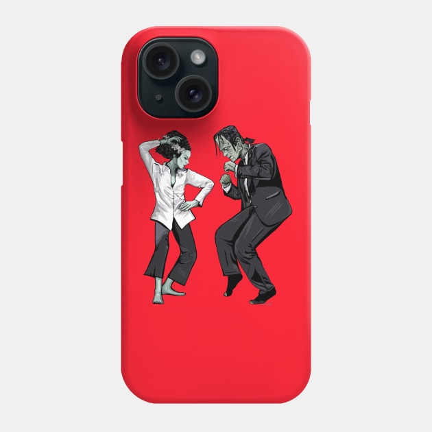 Pulp Frankenstein Halloween Phone Case by FanboyMuseum