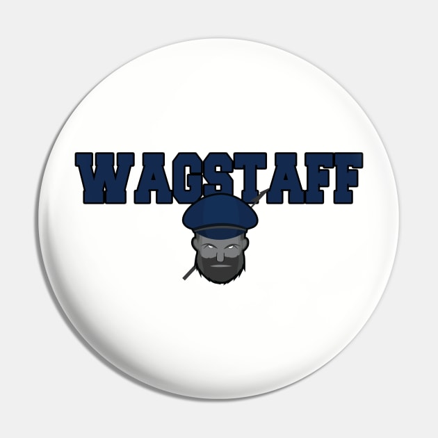 Wagstaff School Whalers Mascot Pin by shanestillz