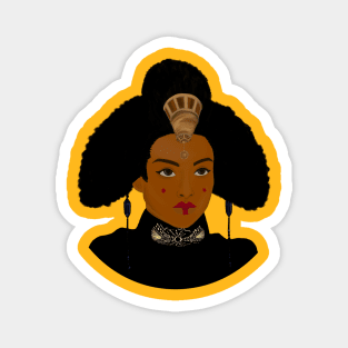 Afro Space Queen Magnet