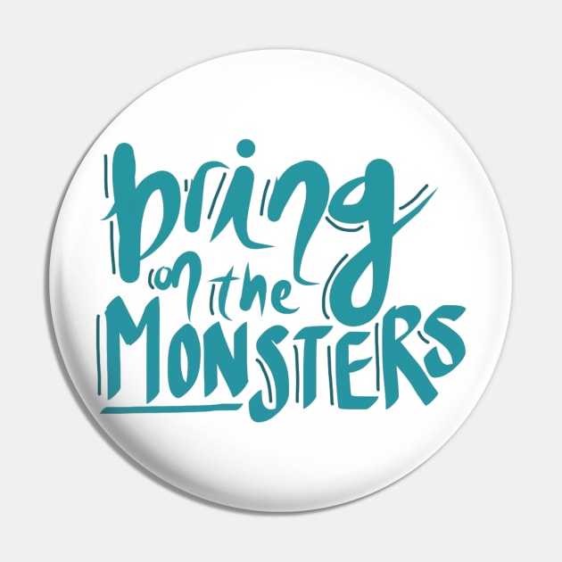 The Lightning Thief - Bring on the Monsters Pin by uneecornn