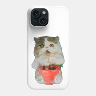 Kitten with Fruit Smoothie Phone Case