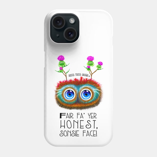 Scottish Haggis, Sonsie Face Phone Case by brodyquixote