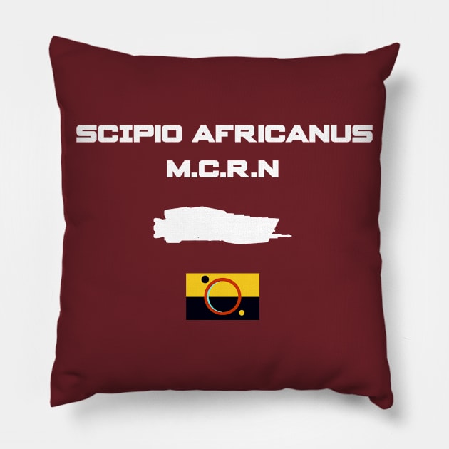 MCRN SCIPIO AFRICANUS Pillow by KARMADESIGNER T-SHIRT SHOP