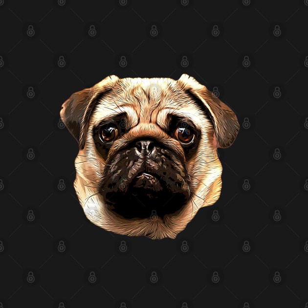 Pug Cutest Dog Face Ever! by ElegantCat