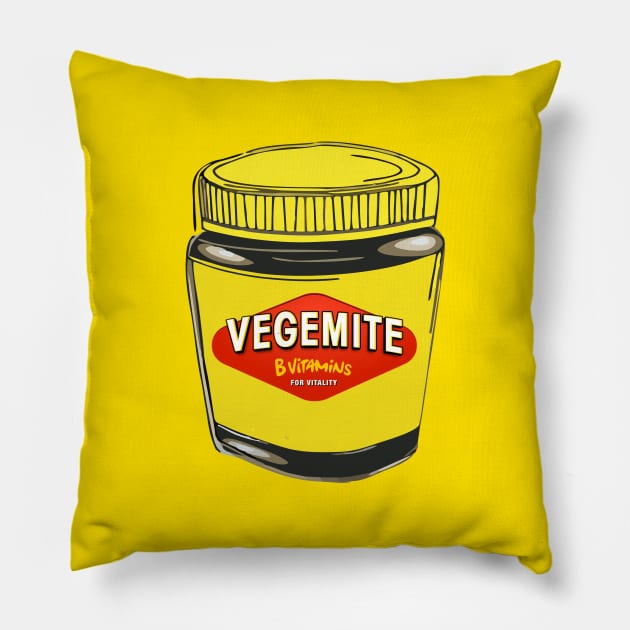 B Vitamins For Vitality vegemite Best t-shirt Pillow by zolazilabi