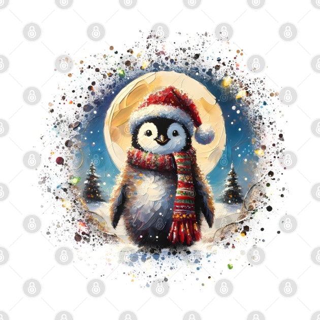 Festive Penguin by OddHouse