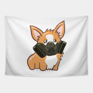 Corgi - Hazmat Mask Tapestry