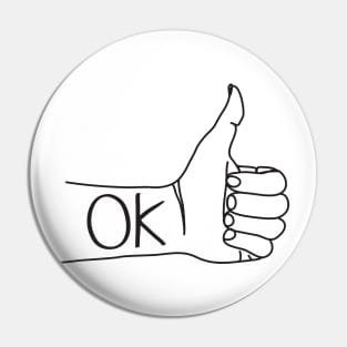 Thumbs Up, Ok Pin