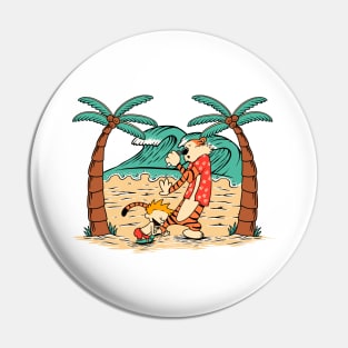 Calvin and Hobbes Singing Pin