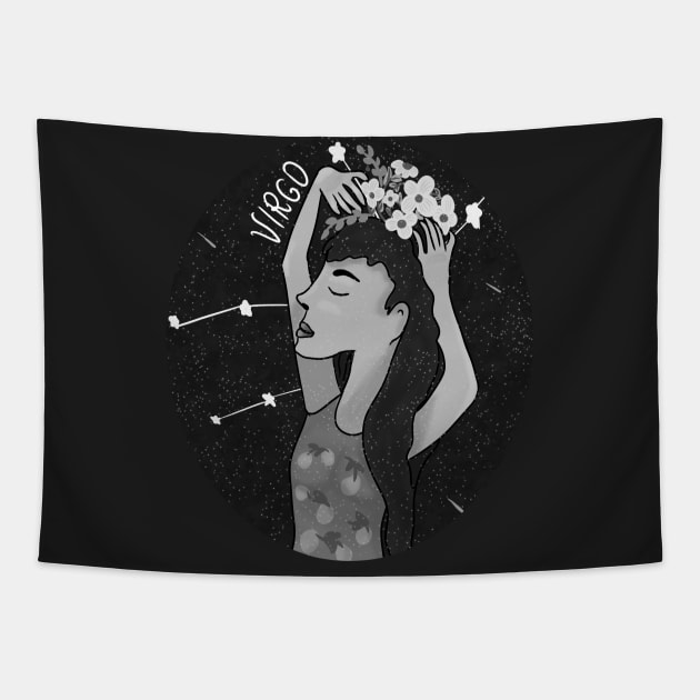 Virgo girl 2 Tapestry by Antiope