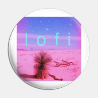 desert lofi logo Pin