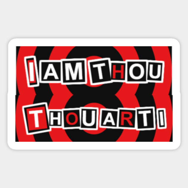 I Am Thou Thou Art I Persona 5 Sticker Teepublic