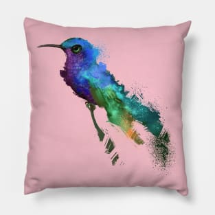 Blue Headed Hummingbird Pillow