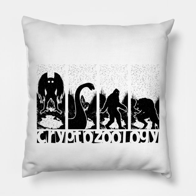 Cryptozoology Pillow by Tesszero