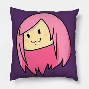 Pink haired girl Pillow