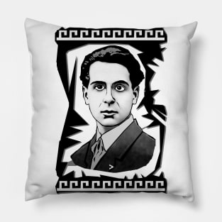 Giorgos Sefferis 3 Black and White Pillow