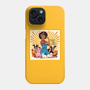 Vegan For The Animals Retro Phone Case