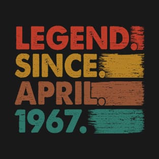 56 Years Old Gifts Legend Since April 1967 56th Birthday T-Shirt