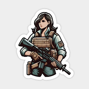 Tactical Girl Magnet